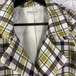 Pendleton  Plaid‎ Peacoat Women's Wool Blend Jacket Lined Yellow Burgundy Check Photo 1
