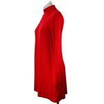 Gap Women's Red Long Sleeve Mock Neck Back Zip Swing A Line Mini Dress Size XS Photo 1