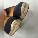 J.Crew  Shoes Womens 10 Seville Espadrille High Pump Blue Canvas‎ Wedge Casual Photo 11