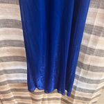 Jessica McClintock Gunn Sax Blue Shimmer Maxi Dress Size 3/4 Photo 4