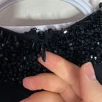 Laundry by Shelli Segal beaded bib black cocktail dress size 4 Photo 6