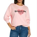 Wildfox NWT Graphic Crewneck “Brunch Club Everyday” Sweatshirt M Photo 1