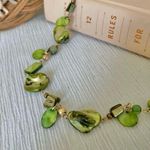 Green Abalone Necklace Vintage “Tigris” Remade Shell Beachy Assymetric Boho Photo 7