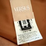 Versus Versace Cotton Blend Blazer Jacket size S 28/42 Shimmery holographic Tan Photo 4