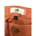 CAbi Brick Dust Skinny Jeans Womens 6 5310 Mid Rise Cotton Stretch Pink Pants Photo 2