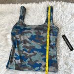 Catherine Malandrino  Women’s 2 piece set leggings & tank top in blue Camo Medium Photo 5