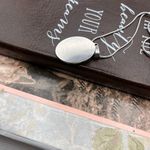 Handmade Vibrant Floral Cabochon Pendant Necklace – Stainless Steel Chain Photo 7