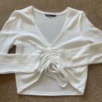 SheIn white long sleeve top Photo 0