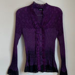 Apt. 9  Purple Graphic Button Down Photo 0