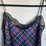 Current Mood  Plaid Mini Dress with Black Lace Photo 3