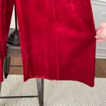 Vintage 70s Red Velveteen Extreme Wide Leg Palazzo Pants XS 2 4 Photo 6