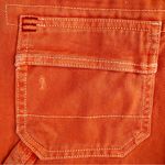 BDG  Urban Outfitters Tangerine Orange Distressed Denim Utility Shorts Size 25 Photo 8