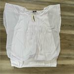 Zeagoo  NWT white blouse, Large, lightly lined Photo 0
