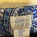 Sigrid Olsen  Sleeveless Blue Print Athletic Dress size Medium Photo 4