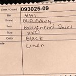 Old Navy The Boyfriend Linen Shirt Black XXL Photo 12