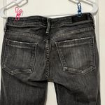 AGOLDE  chloe faded black skinny fit low rise jeans sz 26 grunge punk distressed Photo 6
