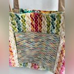 Multicolor Tote Bag with Floral Interior Pink Photo 1