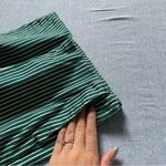 H&M 🛎️ 5/$20  Cropped Green White Stripe Trouser Pant Size 2 Photo 4