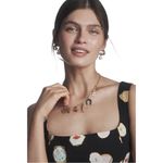 Maeve NWT Anthropologie Fitted Square Neck Black Mini Dress x Danielle Kroll M Photo 3