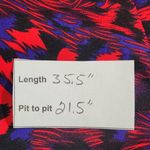 JODIFL  Red and Purple Leopard Print Dress with Full Sleeves Size Large Photo 1