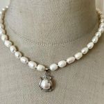Freshwater Pearl Necklace with Crowned Pearl Pendant Photo 0