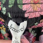 Boutique &Merci Floral Satin Wide Leg Retro 70s Pants Photo 2