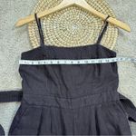 J.Crew Women’s 100% Linen Tie-Waist Jumpsuit Cropped Sleeveless Wide Leg Size 2 Photo 10