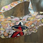 LOS ANGELES “A” ANGELS clear floral print plastic tote, NWOT Photo 8