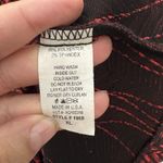 Yushi Jacket Size XL One Button Textured Long Sleeve Lagenlook Art To Wear Artsy Red Photo 4