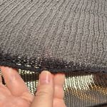 Wooden Ships  Charcoal Gray Black Open Knit Sweater Cardigan Size Small Medium Photo 3