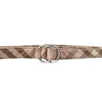 Burberry Womens Light Pink Novacheck Plaid Fabric
Skinny D Ring Belt Size 28 Photo 5
