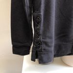 Kyodan  Black Lace Up Hooded Sweatshirt Size Small Photo 2