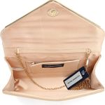 Suede Clutch Bag Elegant Metal Binding Evening Purse for Wedding/Prom/Black-Tie Events Photo 3