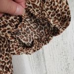 Lulus NWT Fiercely In Love Leopard Print Tie Front Crop Top Women's Size Small Photo 3