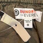 Sundry  for Evereve NEW Olive Green Sunday Skirt‎ XS Bungee Drawcord Their Size 0 Photo 3
