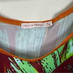 Cecilia Prado Dress Womens Small Tropical Waist Tie Mini Sleeveless Summer Photo 3