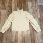 Who What Wear  Mixed Textile Long Sleeve Ruffle Sweatshirt Photo 2