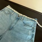 Sneak Peek wide leg Jeans,frilled hem,light wash, “tie dye project”gone wrong Blue Size 29 Photo 7
