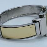 Collage ladies 20mm quartz analog cuff bracelet two tone watch size 6” runs Photo 4
