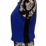 Button Detail Tank Top Spaghetti Straps Formal Office Business Sexy Blue Size L Photo 2