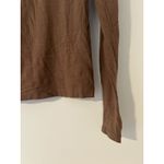 Athleta  GAP Ascent Seamless Turtleneck Mock Soft Merino Wool S Rustic Beige Tan Photo 2