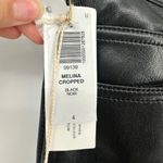 Aritzia NEW  Wilfred Melina High Rise Faux Leather Crop Pants Black Women's 4 Photo 6