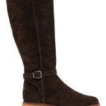 Clarks New Clarkdale Clad Suede Riding Boot Dark B Photo 4