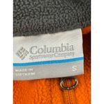 Columbia  Quarter Zip Fleece Pullover Jacket Women's Small‎ Orange Gray Photo 5