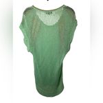 Downtown Coalition Mint Green Knit Top with Gold Accents Size M Photo 1