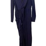 Eloquii  Women’s Shimmery Lurex Twist High Low Long Sleeve Cocktail Dress Photo 5