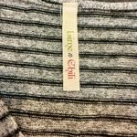 Lime n Chili Striped Gray Button-Up Women Sweater Photo 2