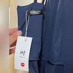 Metyou Women's Sleeveless Spaghetti Strap Dress V Neck Casual Loose Mini Dress L Blue Size L Photo 8