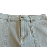 Faherty  Green Utility Skirt Mini Length Denim Organic Cotton Casual Size Medium Photo 2