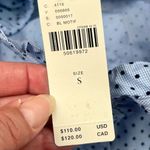 New! NWT Waverly Grey Liberant Anthropologie Chambray Ruffle Pin Dot Berlin Blou Blue Photo 6